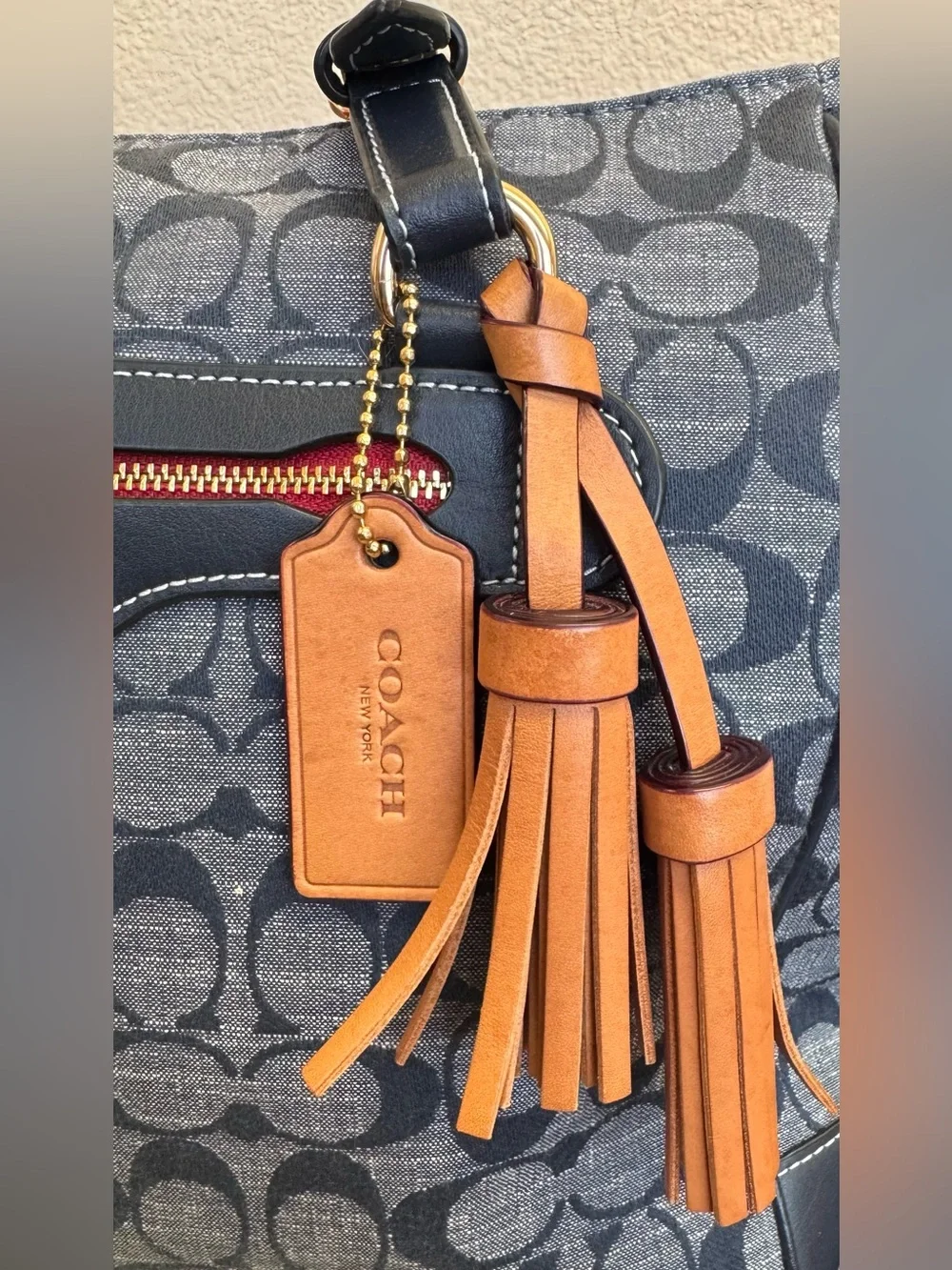 Coach Kleo Denim Carryall Tote - Picture 2 of 9